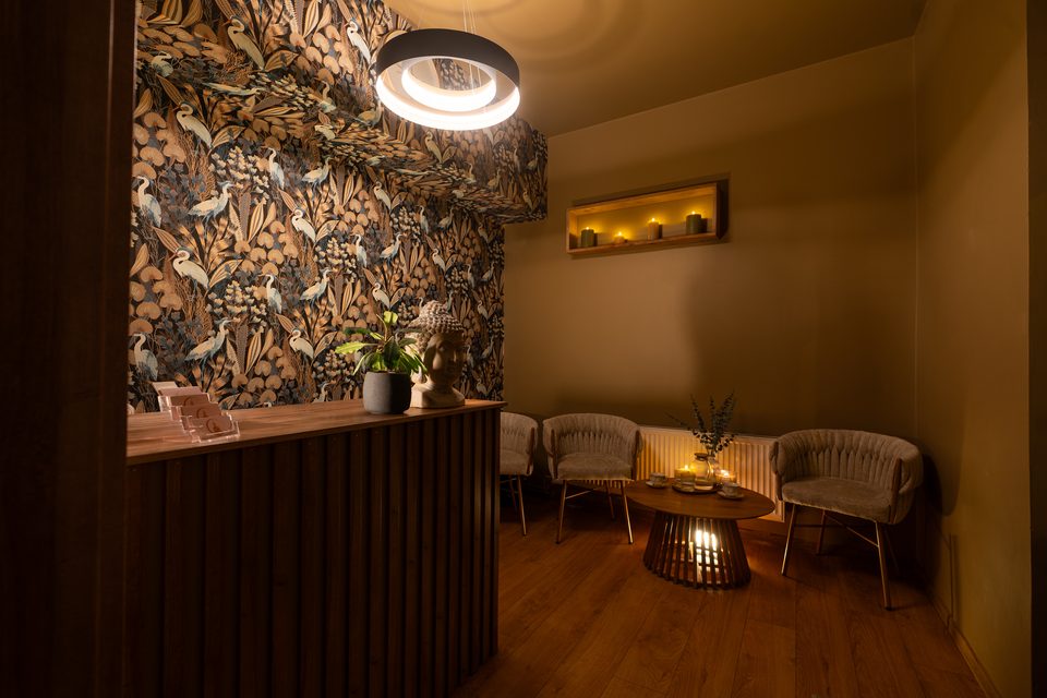Recepce a čekárna salonu Thajské masáže Říčany